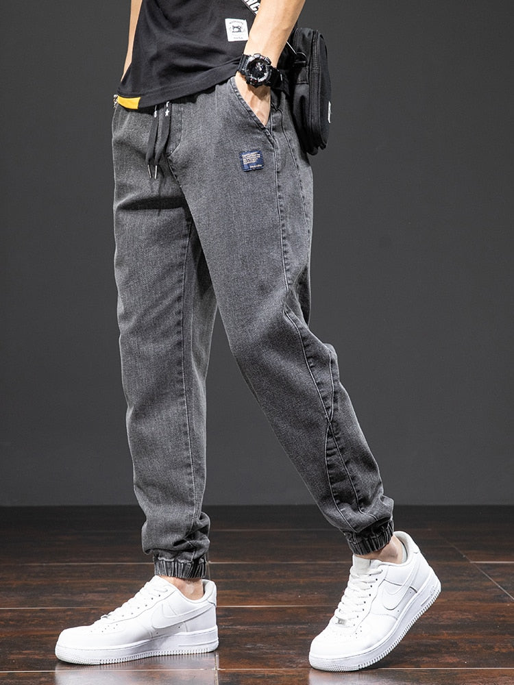 Jeans Men Denim Jogger Pants Men Baggy Harem Jean Trousers