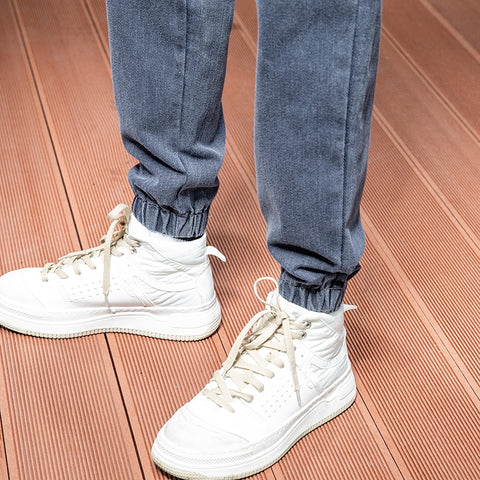 Jogger Men Pants Jeans Harem Denim Hip Hop Sweatpants Trousers