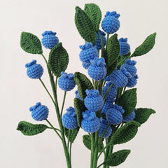 Handmade Knitting Fruit Flowers Gift Blueberry Artificial Party Decorations