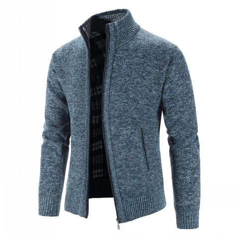 Knitted Sweater Men Slim Fit Cardigan Sweaters Coats Single Breasted Cardigan