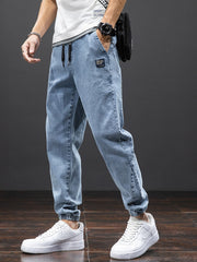 Jeans Men Denim Jogger Pants Men Baggy Harem Jean Trousers