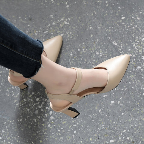 Soft Sandals Women Thick Heels High-heeled Women Shoes
