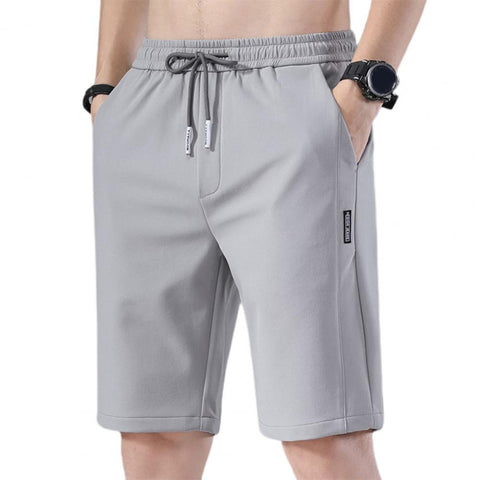 Men Sports Shorts Straight Loose Type Waist Drawstring Shorts Pants