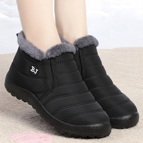 Women Boots Slip On Winter Shoes Waterproof Ankle Boots Winter Boots