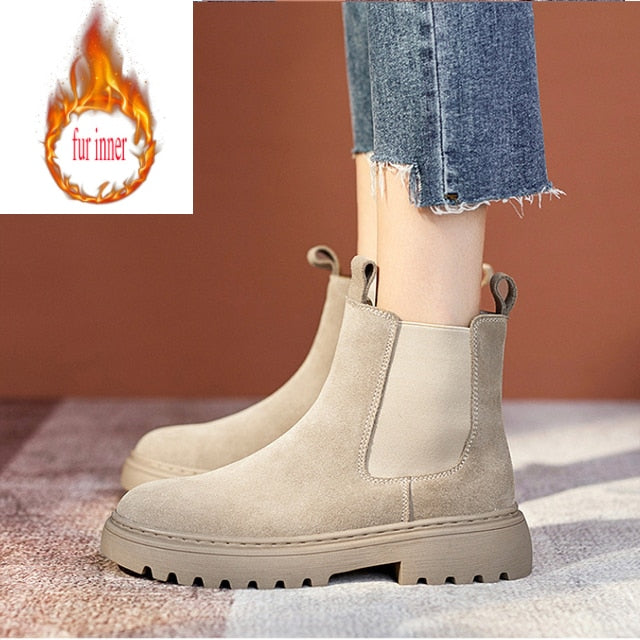 Boots Chunky Boots Women Shoes Boots Autumn Fashion Platform