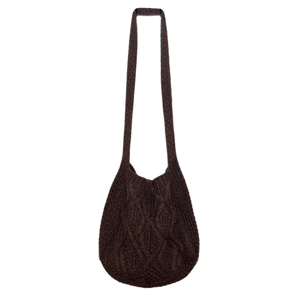 Women Knitting Shoulder Bag Crochet Lightweight Bag Tote Crossbody Bag