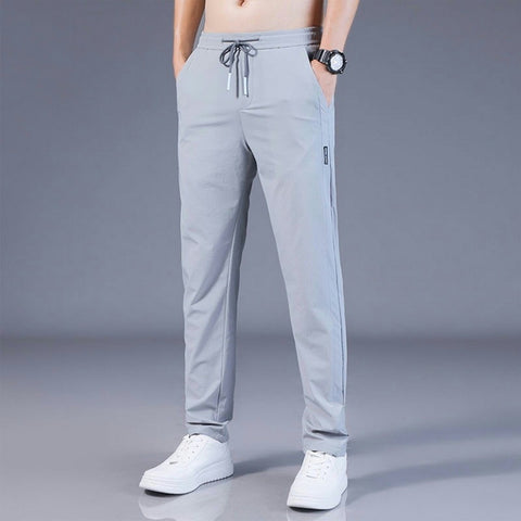 Men Trousers Thin Pocket Full Length Work Pants