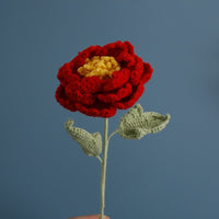 Flowers Wool Crochet Simulation Flower Sweet Hand Fake Flower Gift Crochet Goods