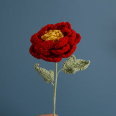 Flowers Wool Crochet Simulation Flower Sweet Hand Fake Flower Gift Crochet Goods