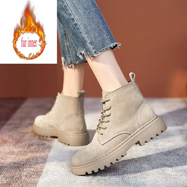 Boots Chunky Boots Women Shoes Boots Autumn Fashion Platform