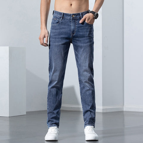Men Skinny Jeans Casual Denim Slim Fit Pants Male Trousers