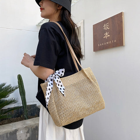 Women Tote Bag Handle Handbags Handmade Crochet Handmade Shoulder Bags