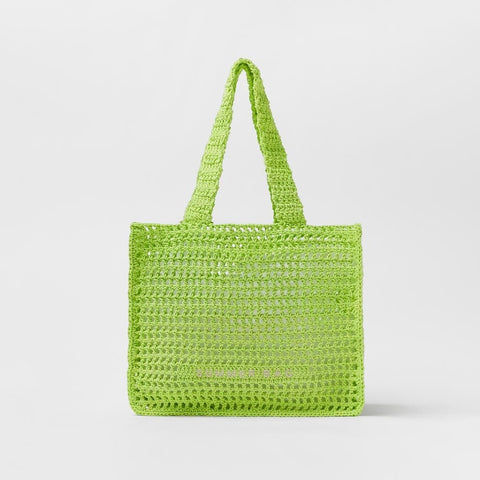 Hollow Crochet Hook Handbags Simple Bags Women Straw Tote Shoulder Bags