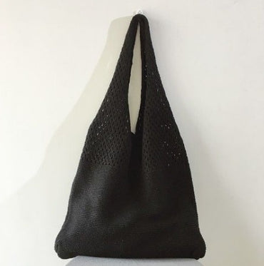 Women's Bag Crochet Handbag Knitted Hollow Top-handle Tote Bag