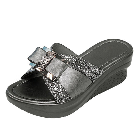 Women Slippers Platform High Heel Female Flipflop Shoes Comfortable Sandals
