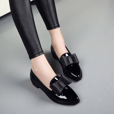 Pointed Toe Women Flats Shoes Bow Women Shoes Single Shallow Mouth