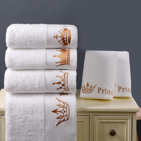 Cotton Embroidery Bath Towel Set Bath Beach Face