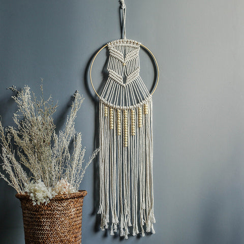 Moon and Star Dream Catcher Wall Hanging