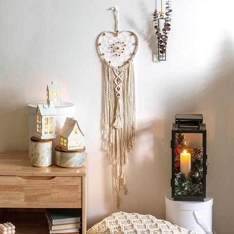 Moon and Star Dream Catcher Wall Hanging