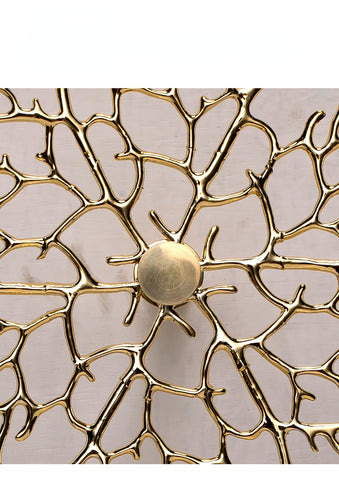 Wall Decoration Metal Copper Golden