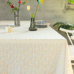 Pastoral Wind Tablecloth Small Daisy Cotton Tablecloth