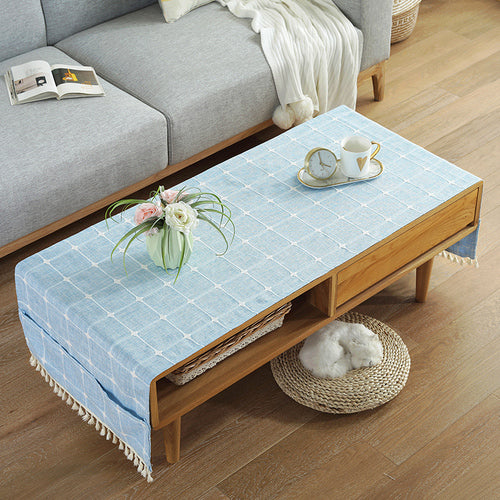 Coffee Table Tablecloth Modern Simple Cotton Linen Rectangular