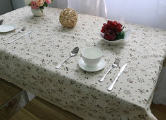Table Cloth Linen Lace Tablecloth Rectangular Dining Table Cover