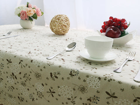Table Cloth Linen Lace Tablecloth Rectangular Dining Table Cover